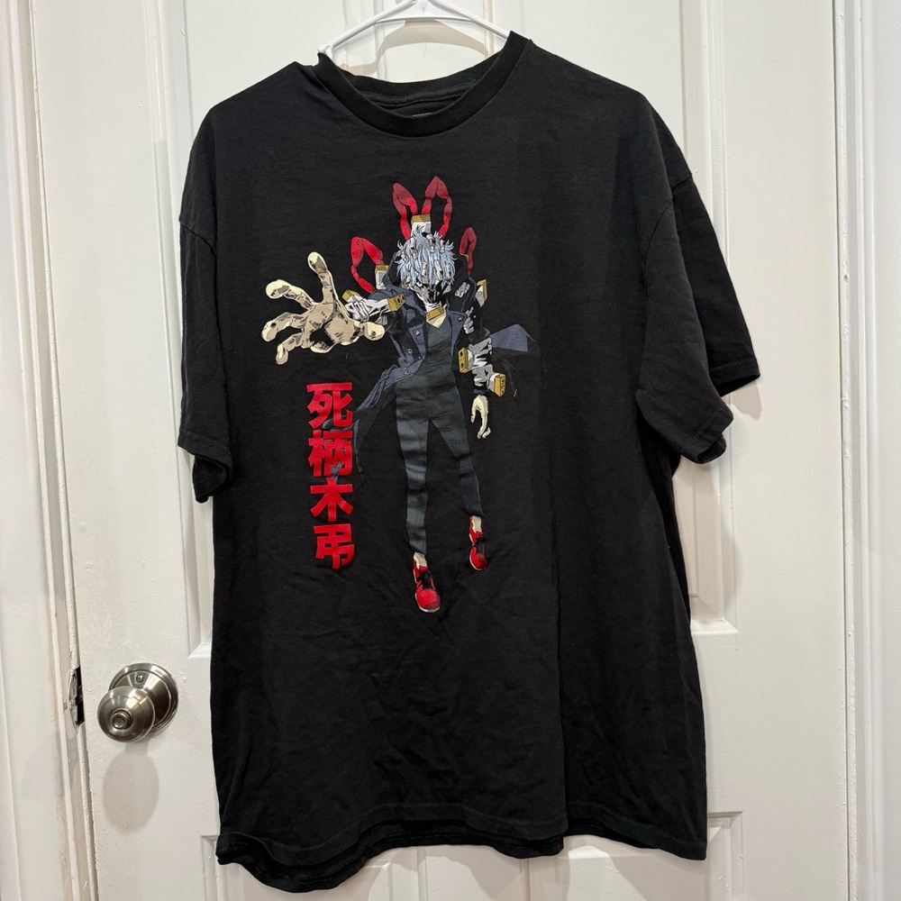 My Hero Black Graphic Short Sleeve Tee Sz XL